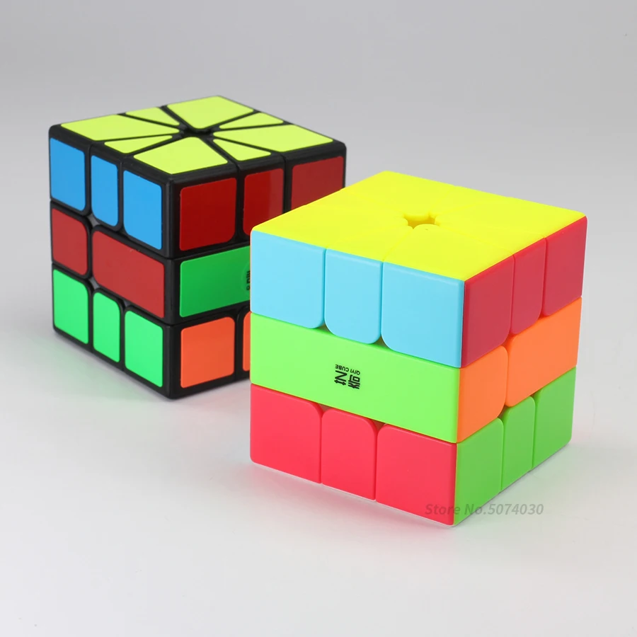 Qiyi Qifa SQ1 куб 3x3x3 кв-1 магический скоростной черная головоломка без наклеек