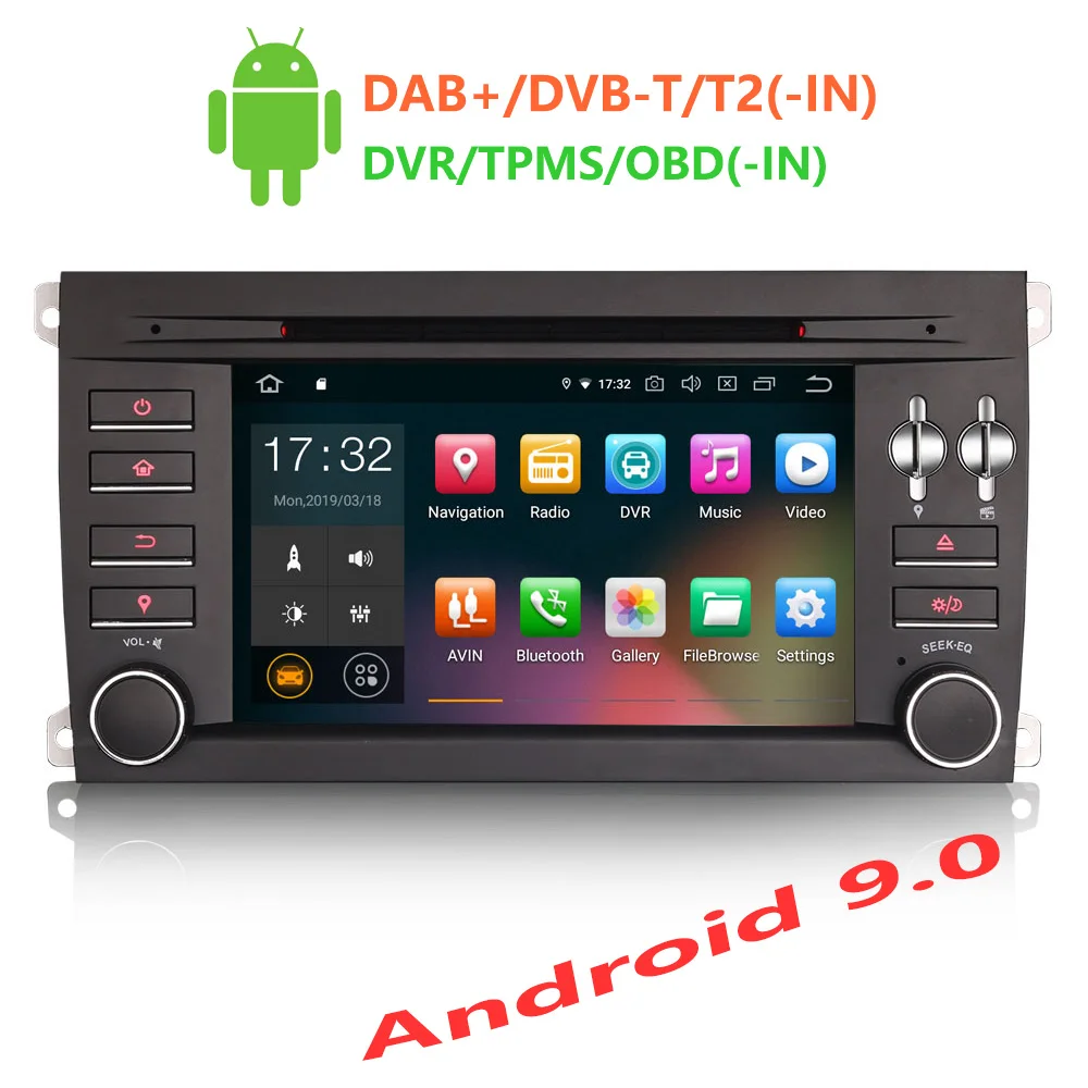 Erisin ES4897S 7 дюймовый автомобильный dvd плеер android 9 0 2G Оперативная память PX30 DAB OBD WI FI 3g