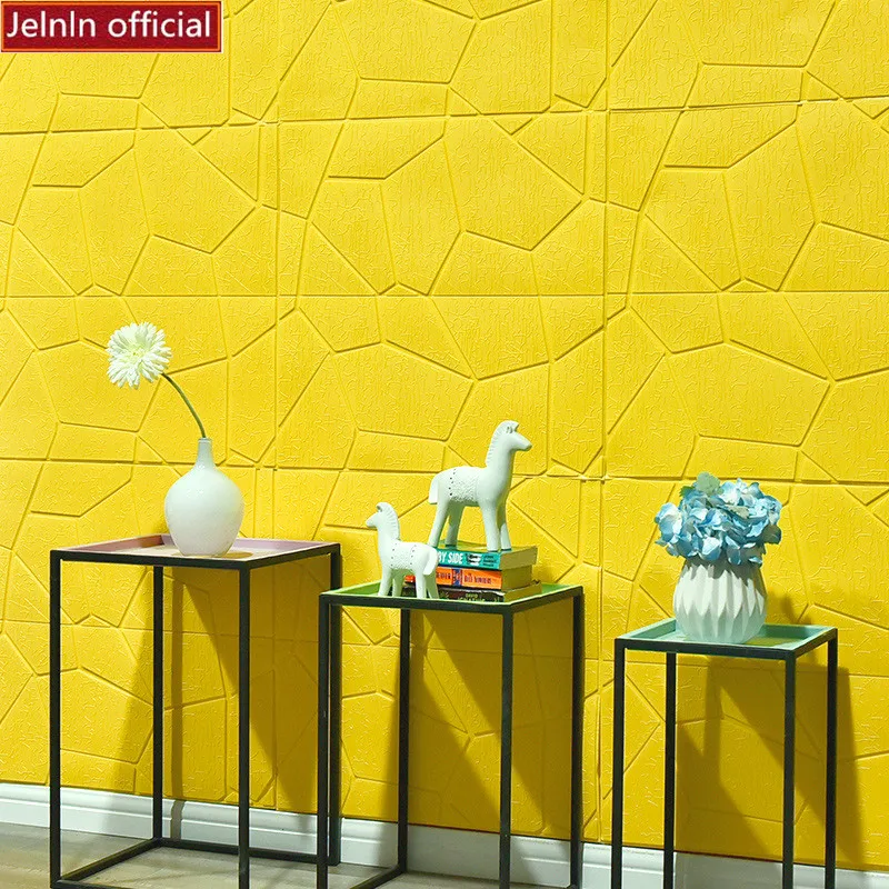 Wallpaper self-adhesive 3D living room TV background wall sticker Ceiling waterproof bedroom decoration wallpape | Дом и сад