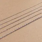Цепочка Из Нержавеющей Стали с плоским овальным кабелем, 5 млот, 1,2-3,0 мм, изящная цепочка для изготовления ювелирных изделий сделай сам, аксессуары