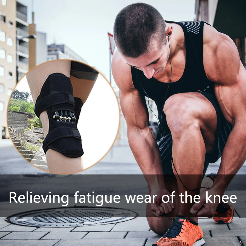 1pcs Power Lift Joint Support Knee Pads Breathable Non-slip Powerful Rebound Force Knee booster Joint Support Knee Pad For Pants