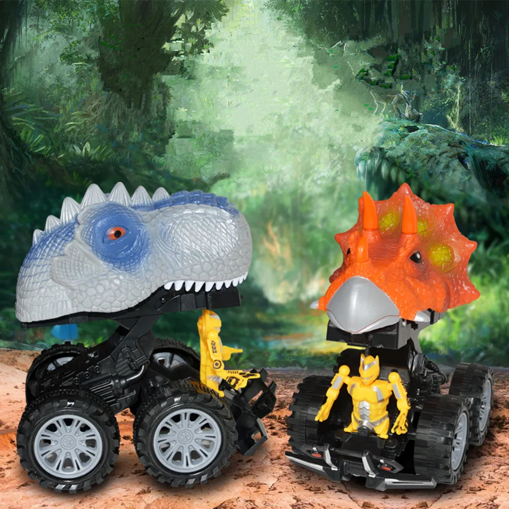 Горячие колеса модель автомобиля динозавра мини игрушечный автомобиль задняя