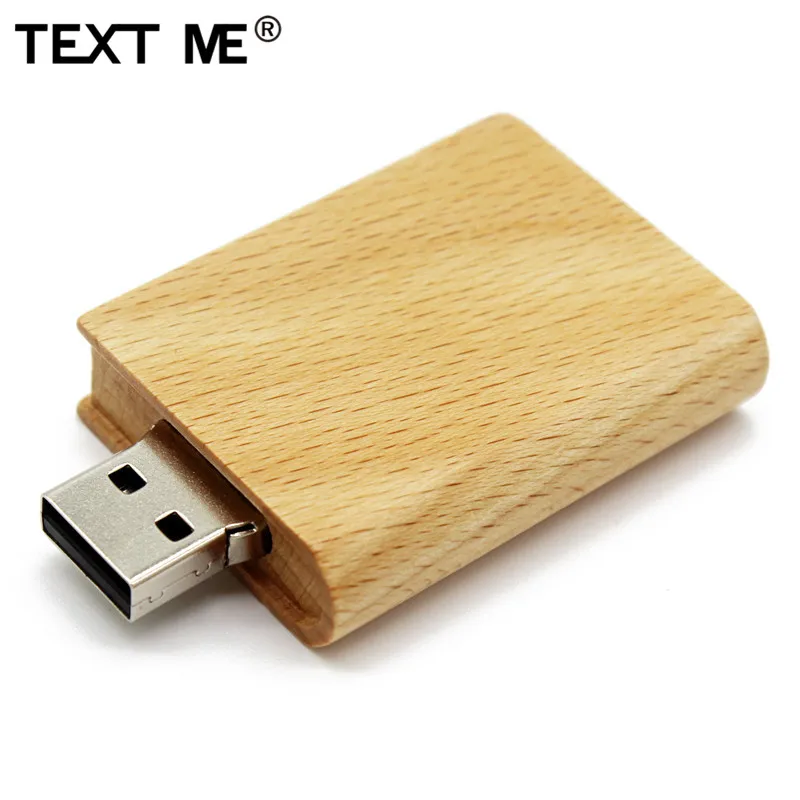 Usb флеш накопитель TEXT ME Maple wood book 4 ГБ 8 16 32 64 usb2.0 флешка подарок usb|USB флэш-накопители|