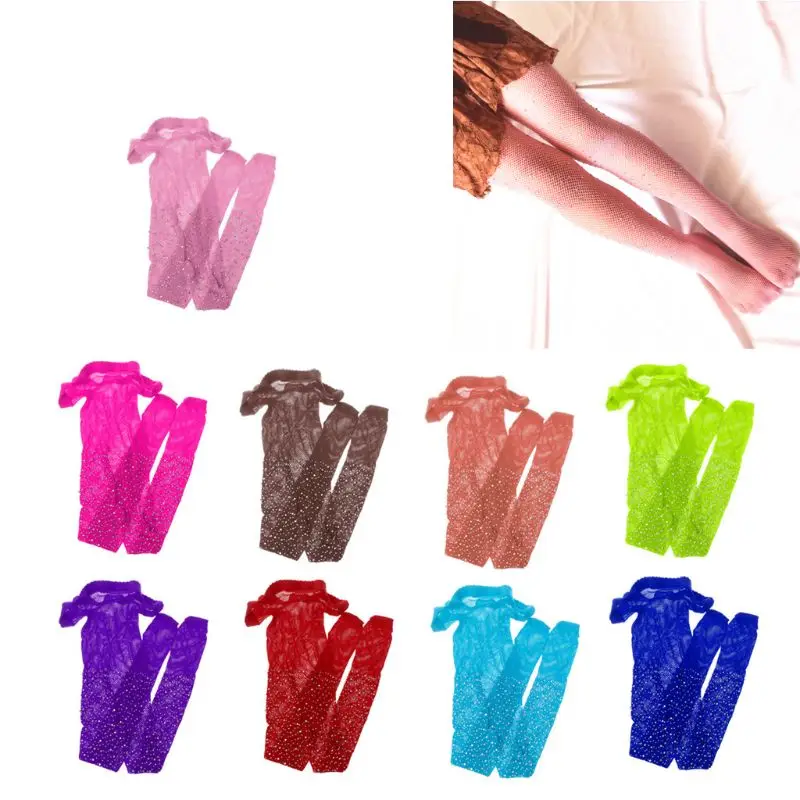 

New Kids Girls Mesh Fishnet Stockings Kids Girls Pantyhose Flash Tights Fish Net Mesh Stockings