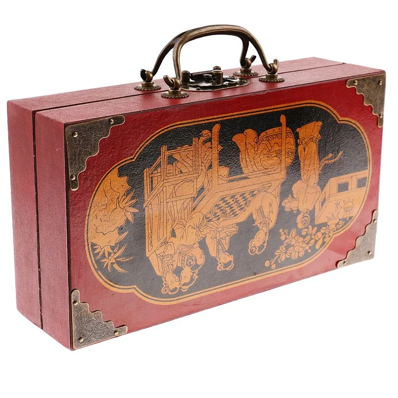 Деревянный античный китайский шахматные фигуры набор семейная настольная игра