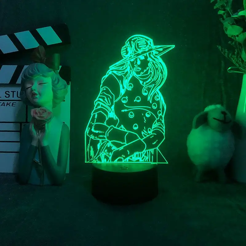 

Nighdn 3D Night Lamp Anime Figure Table Lamp For Kids Child Bedroom Decor Touch Remote LED Night Light Drop Shipping Manga Gift