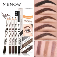 dual use eyebrow pencil fine eyebrows 12 waterproof and sweat proof five colored rooted wild eyebrows