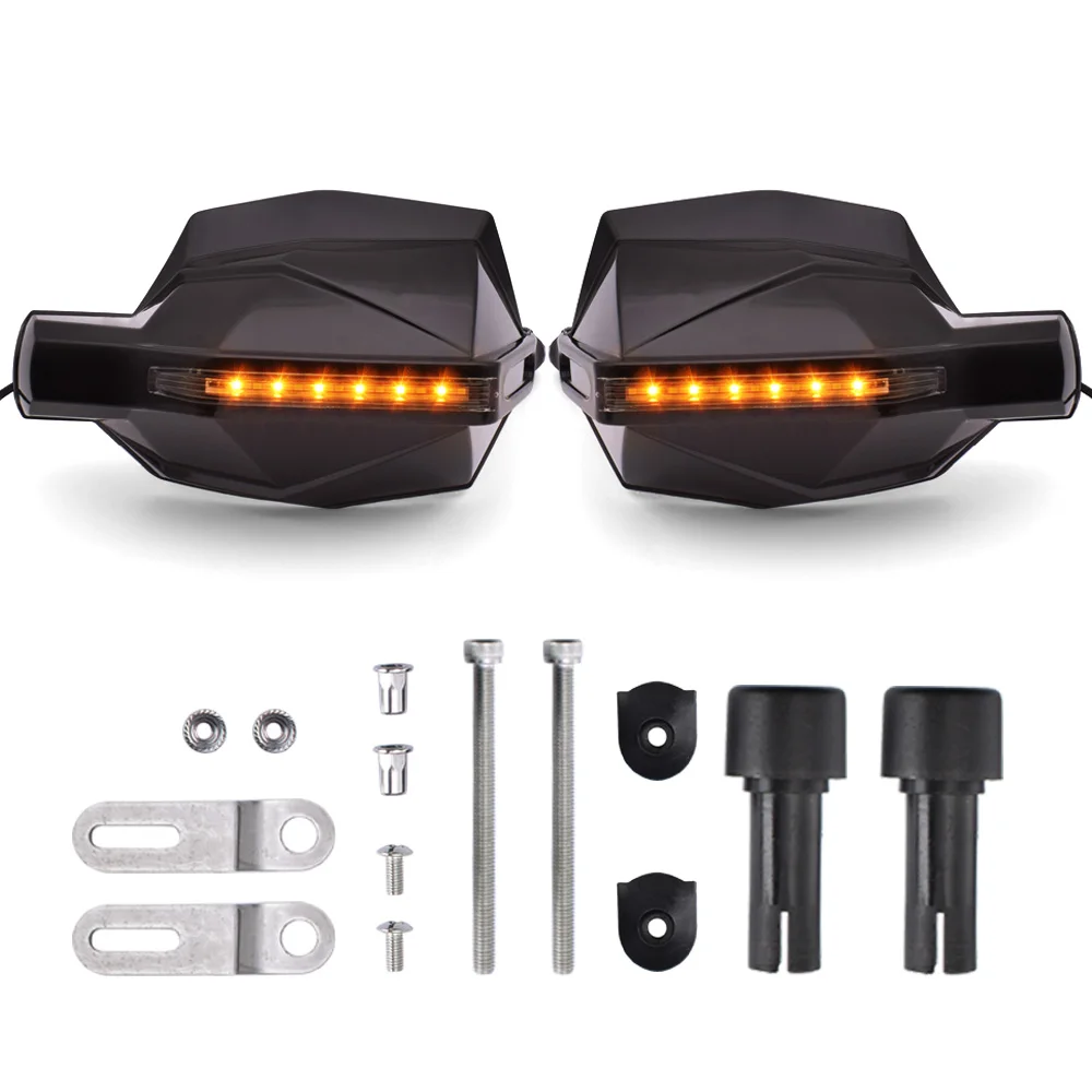 Универсальные мотоциклетные щитки для рук с светодиодный светильник указателя