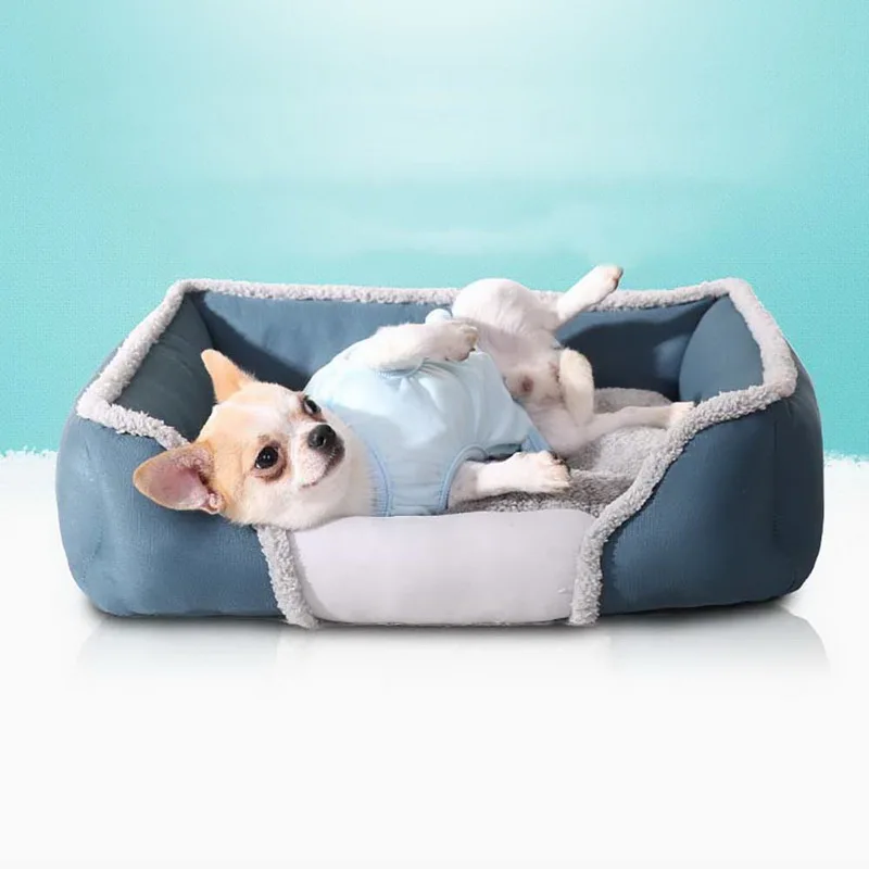 Мягкая кровать для собак диван гнездо разделяемая домашних животных теплая