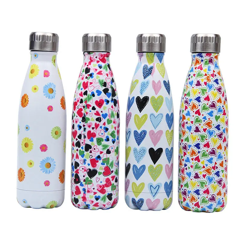 Дизайнерская мраморная бутылка для воды без бисфенола А изолированная круглая