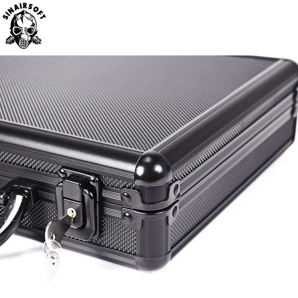Тактический алюминиевый жесткий чехол для пистолета сумка с мягкой подкладкой