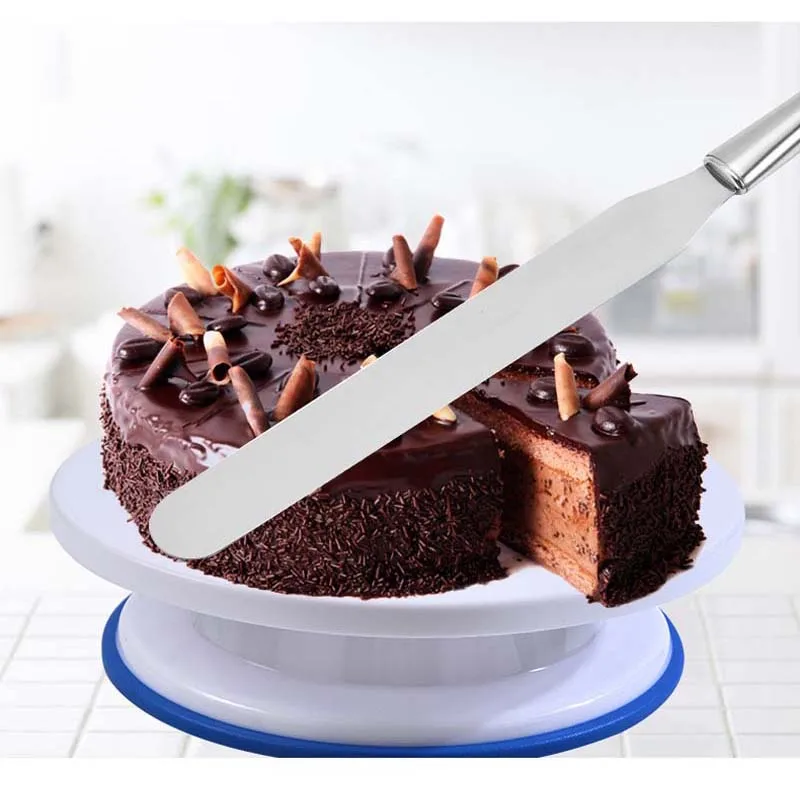 

4/6/8/10/12 Inch Stainless Steel Cake Spatula Butter Cream Icing Frosting Knife Smoother Kitchen Pastry Cake Decoration Tools