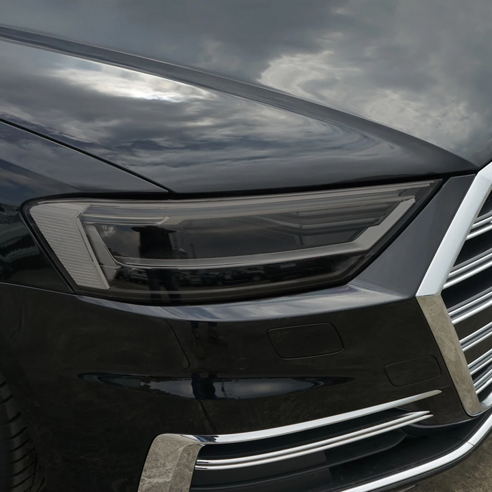 

For Audi A8 D5 2018-2021 Auto Car Headlight Vinyl Film Smoke Black Light Tint Protector Sheet Sticker Waterproof Cover Styling