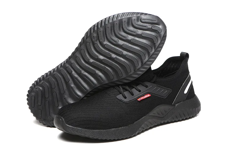 2019 размера плюс Мужская дышащая Рабочая обувь со стальным носком защитная