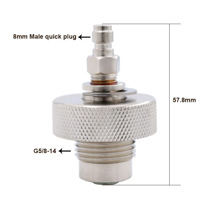DIN Valve Filling Adapter For Diving Air Tools 300 Bar Male / Female Stainless Steel | Спорт и развлечения