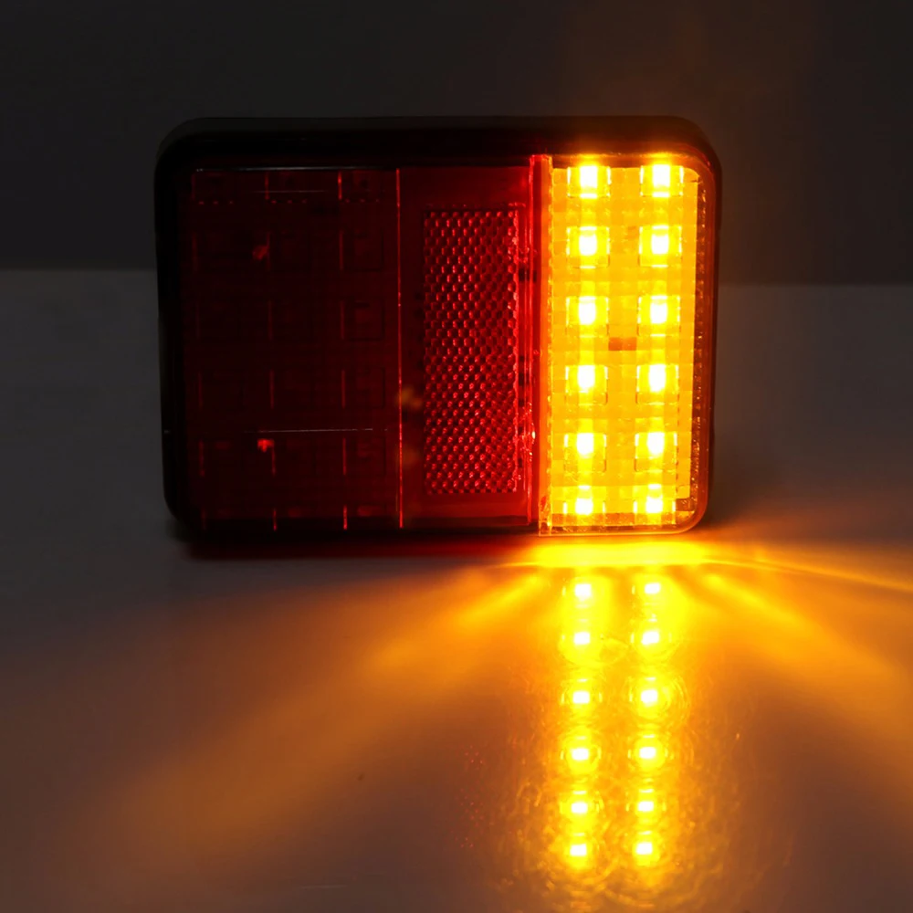 

2pcs Rear Light Stop Tail Indicator 12V 10LED Truck Trailer Van Bus Pickup Bike Durable Car Warning Lights Rear Lamps Waterproof