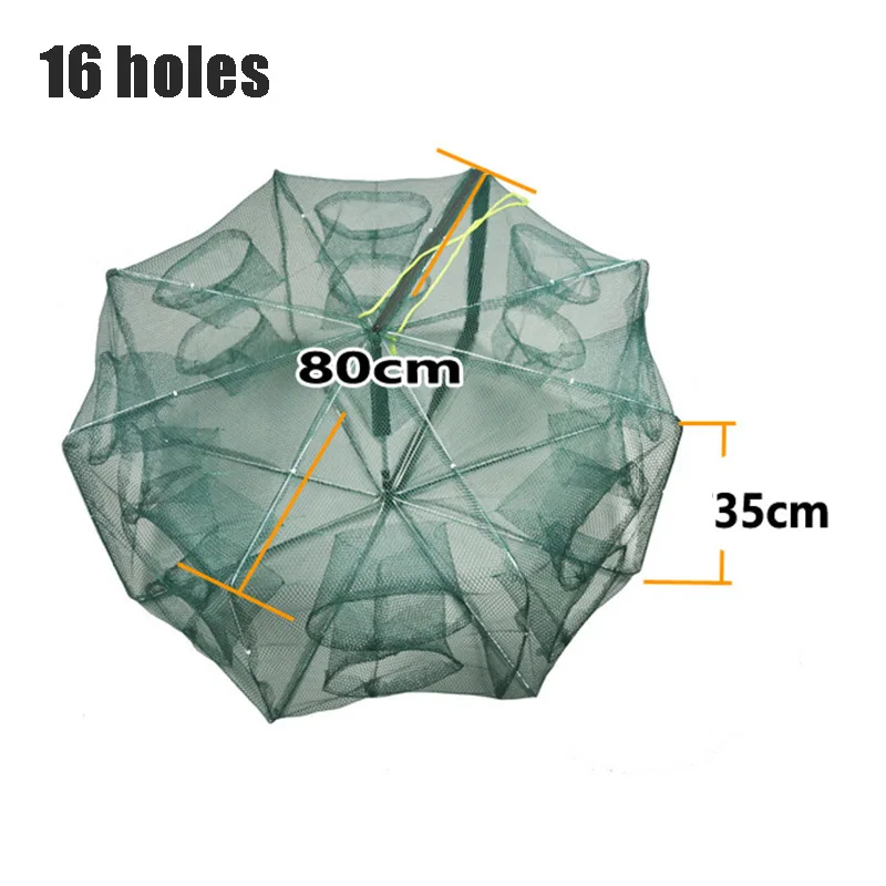 Портативная Автоматическая рыболовная сеть нейлоновая автоматическая складная