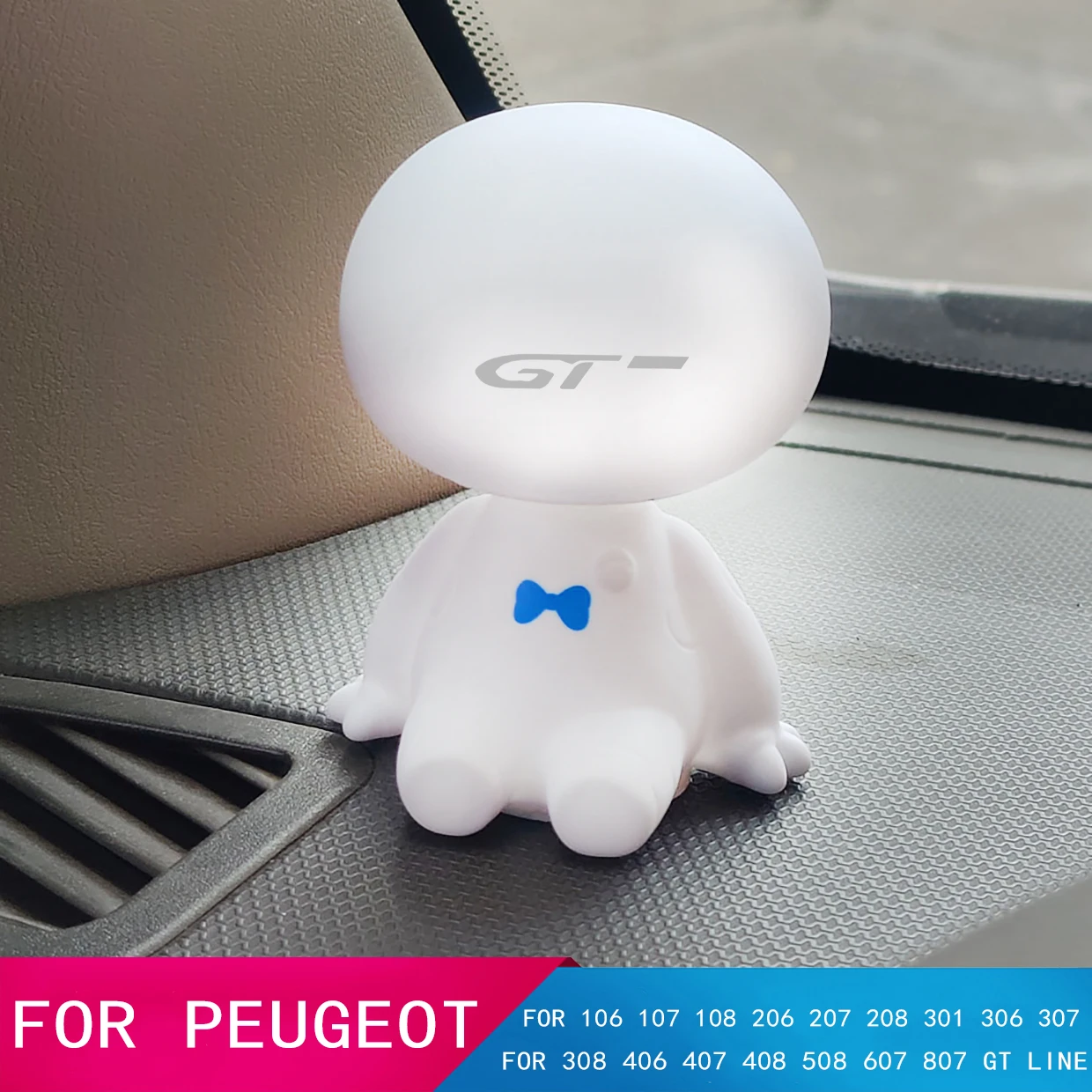 

Car Cartoon Shaking Head Figure Car Ornaments Big Hero Doll Toy Peugeot 106 107 108 206 207 208 301 306 307 407 408 508 308 406