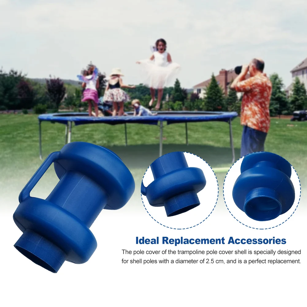 

8pcs Durable Waterproof Trampoline End Caps Protective For The Net Poles Safety Protective 2.5x8cm