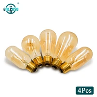 4pcs retro incandescent bulb 220v 40w e27 vintage edison lamp a19 st64 g80 g95 g125 decorative antique filament light bulbs