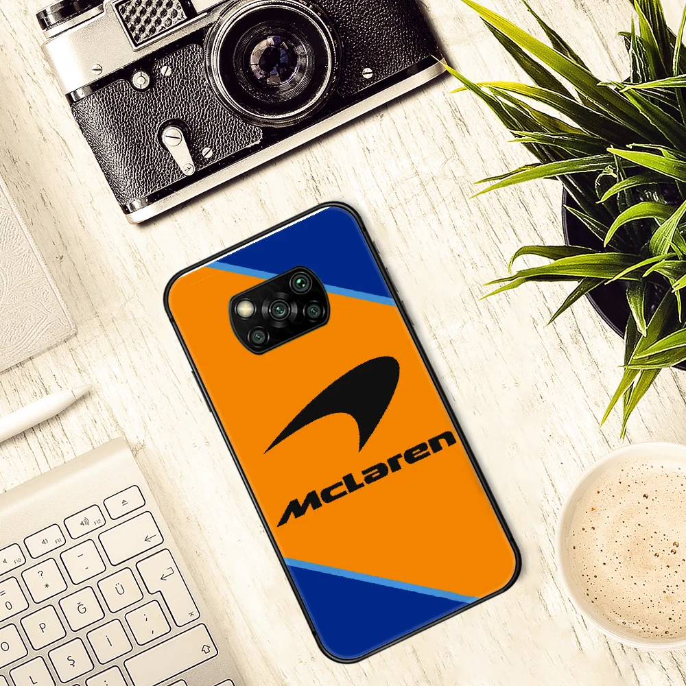 

Mclaren car Logo Phone case Cover Hull For Xiaomi Mi A2 A3 8 9 9T Note 10 Se Lite Pro black Hoesjes Painting Cell Pretty Back 3D