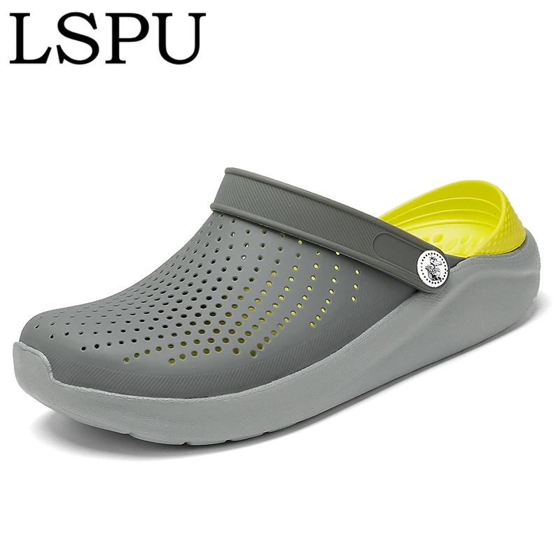 New Arrivals Unisex Summer Sandals Slip On Breathable Casual Mules Lightweight Quick-drying Clogs For Men Women Plus Size 36-46 | Обувь