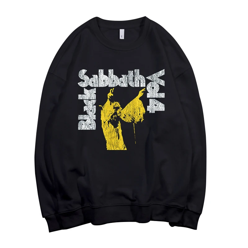 Todhoof Черный Sabbath тяжелый металлический ремешок унисекс вырез лодочкой хлопковая толстовка Азиатский размер