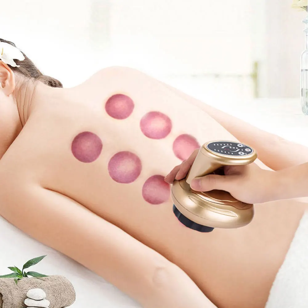 Guasha всасывающий очищающий массажер дома иглоукалывание назад скребок тела