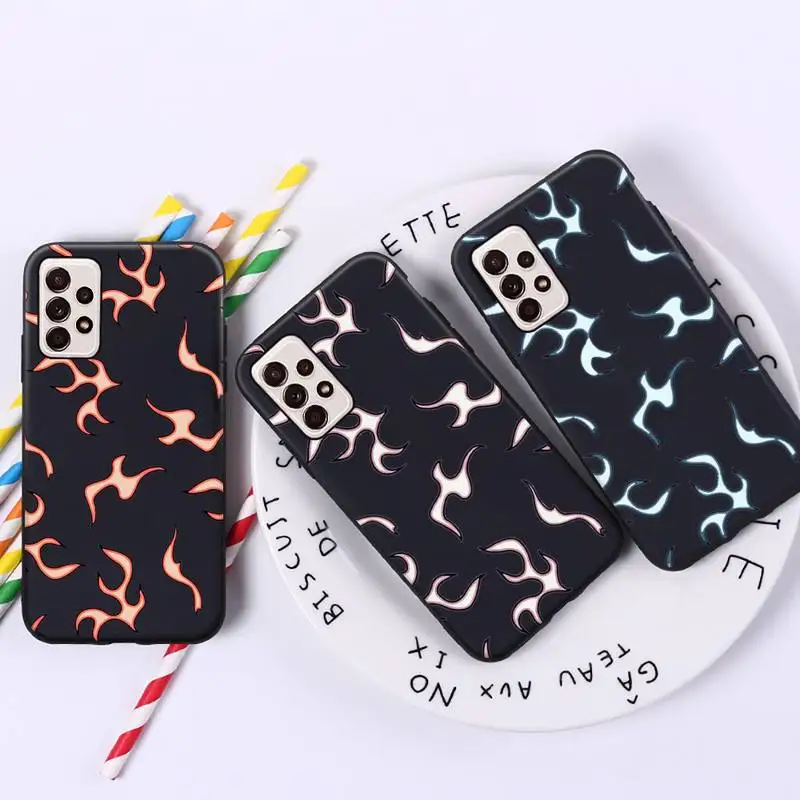 

Blue Flame Fire Phone Case For Xiaomi Mi Redmi Note 7 8 9 pro 8T 9T 9S 9A 10 Lite pro