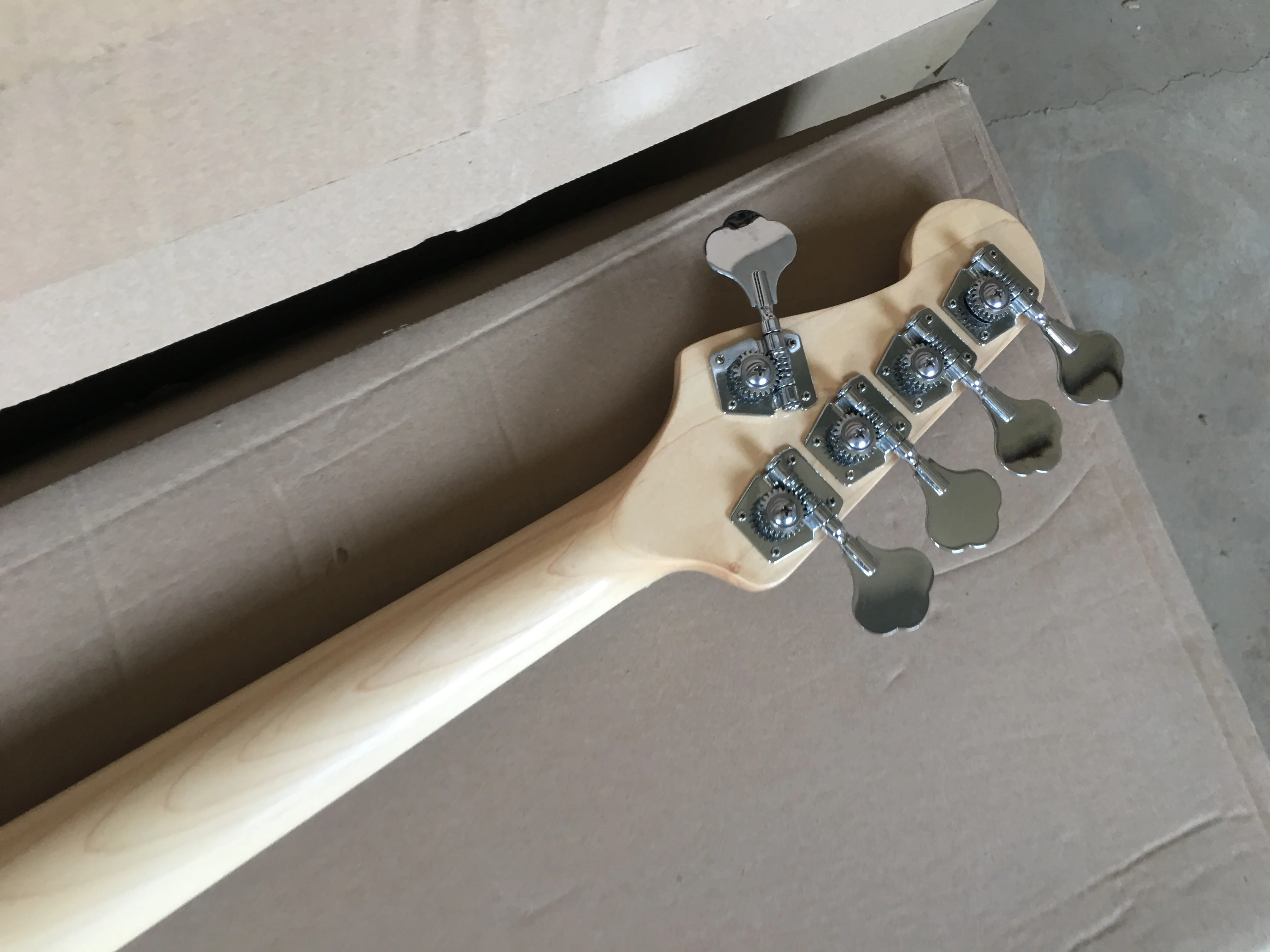 Китайская гитара заводская новая джазовый электрический бас из натурального