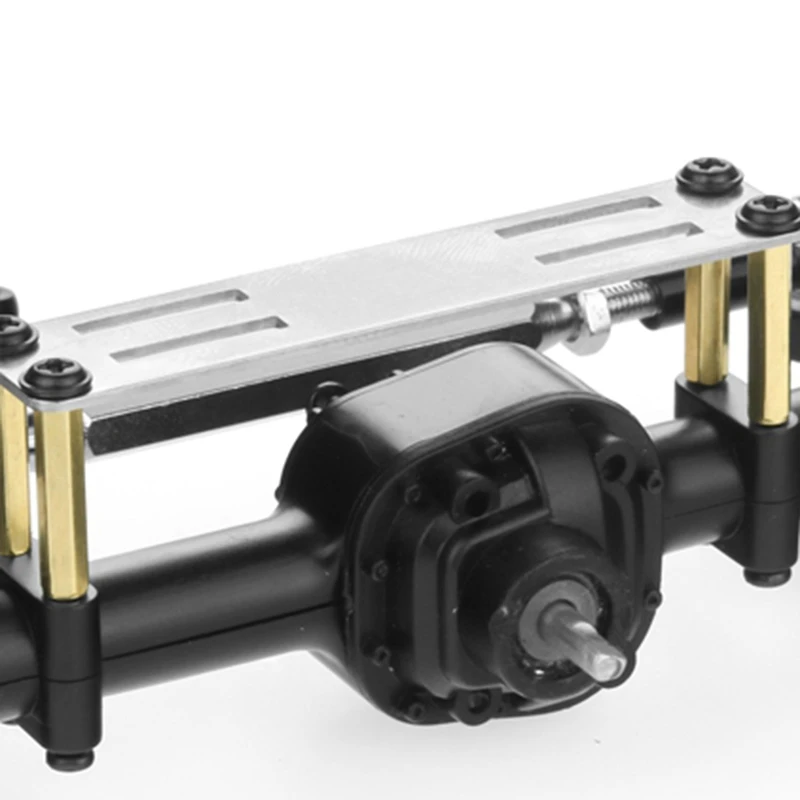 

2 Set RC Car Part: 1 Set Metal Servo Fixed Mount Bracket Kit & 1 Set Metal Shock Absorber Damper with Extender Seat