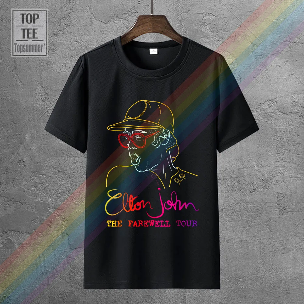 Elton John The Farewell Tour Fans T Shirt Black Size S 3Xl