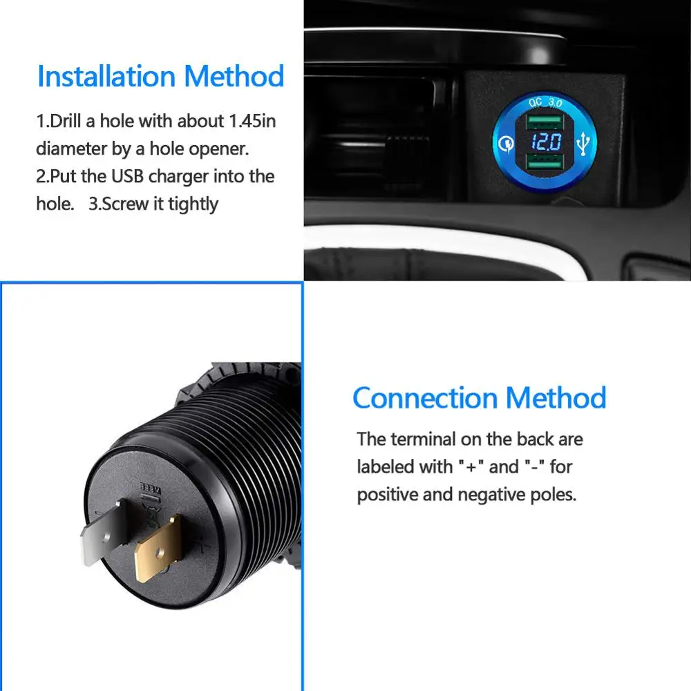 Автомобильный адаптер Aux Usb 3 0 двойное зарядное устройство USB разъем