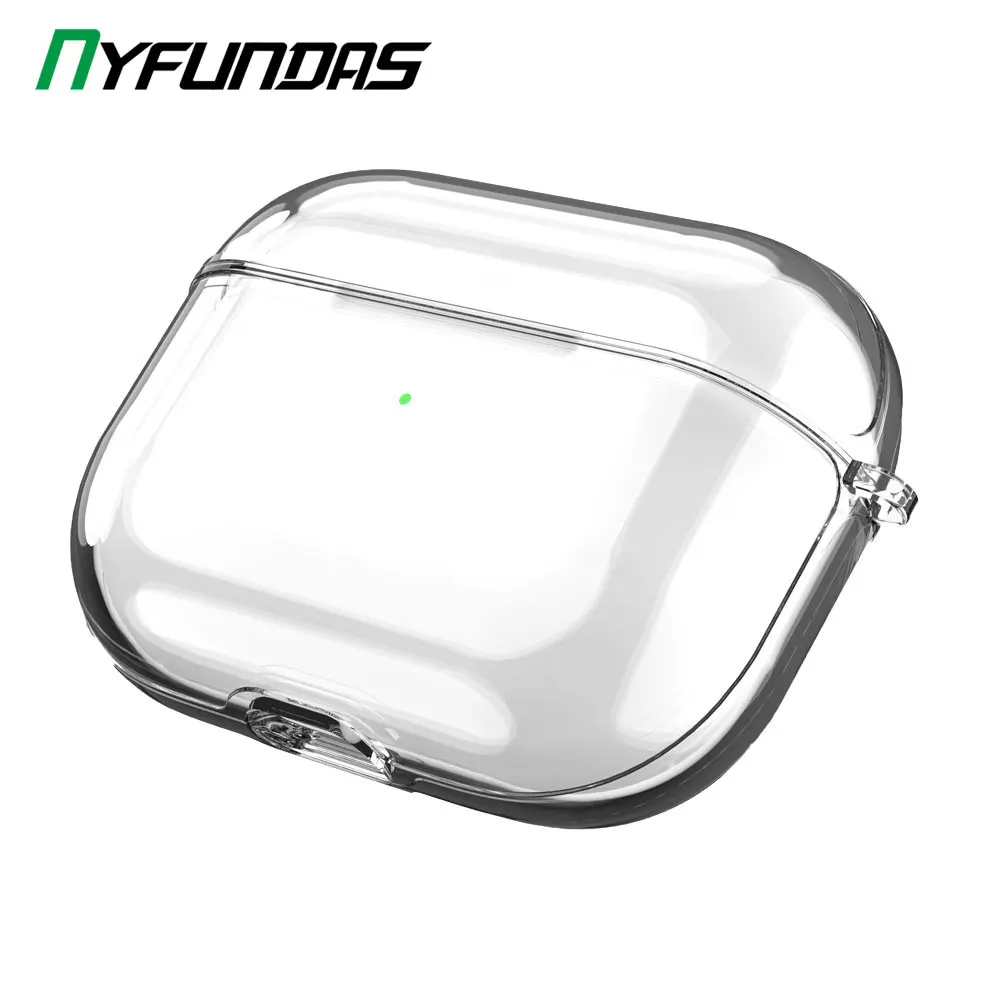 Мягкий силиконовый чехол для Airpods Pro Защитная крышка ясное прозрачное покрытие