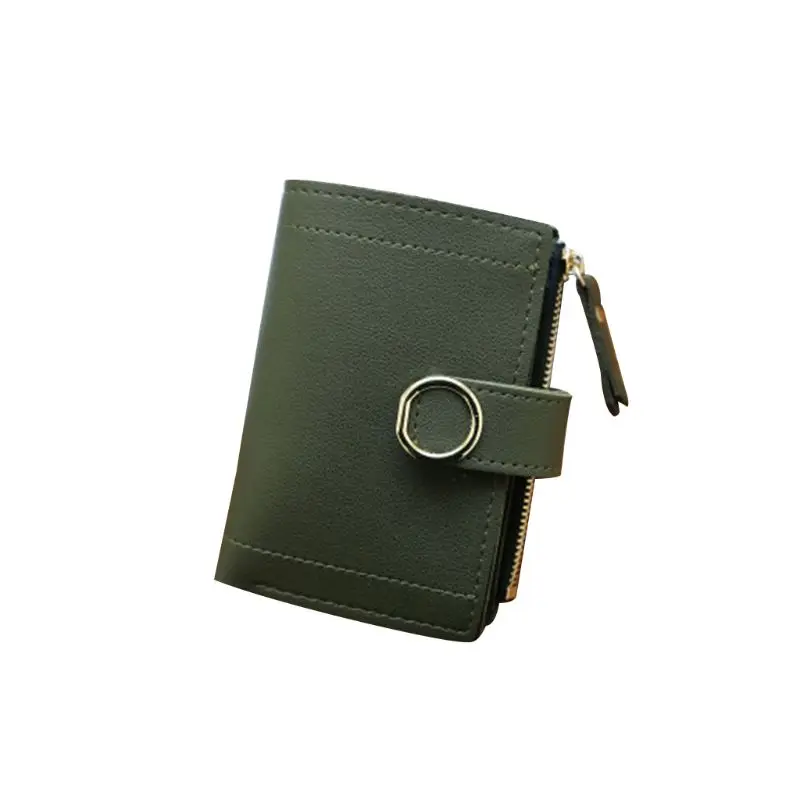 

Fashion Small Clutch Hasp Wallet Pure Color Women Female Purse Money Clip Card Holder 20CA