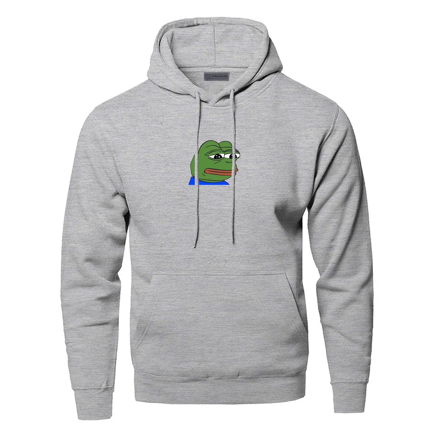 Забавная толстовка с капюшоном в стиле Sad Frog мужская и надписью Angry Pepe Feels Good Man