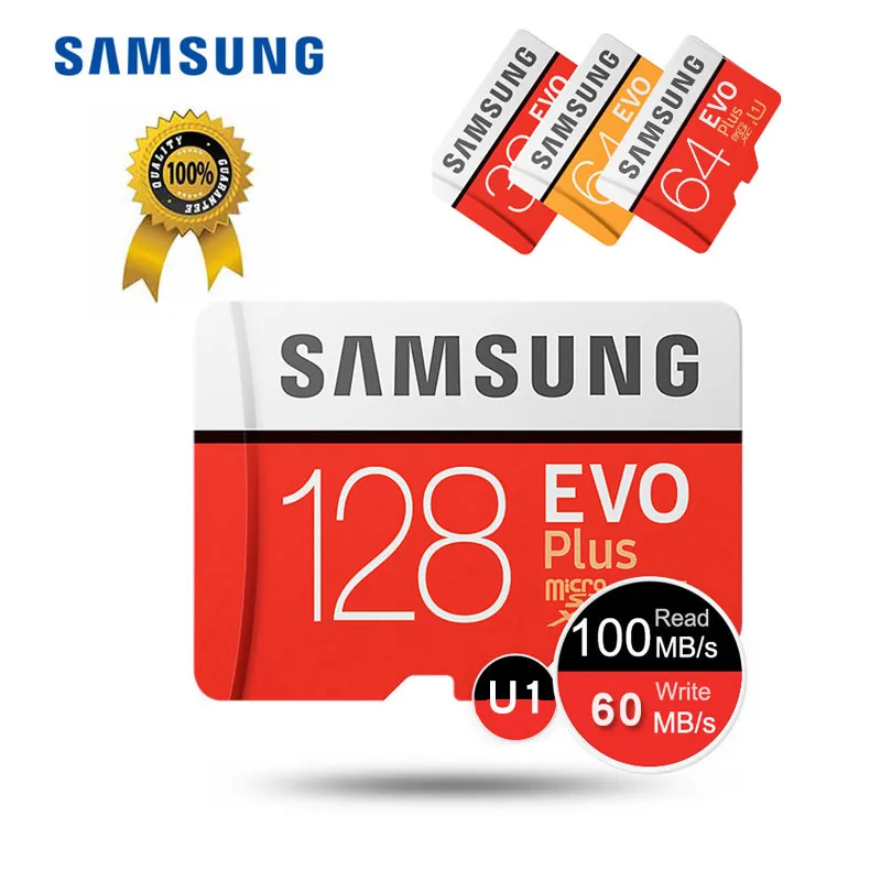 Оригинальный Samsung Micro SD карта 32 ГБ Class 10 карт памяти MicroSD 256 128 64 TF карты sdhcxc картао де