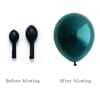 15Pcs 10inch Double Layer Pearl Teal Green Latex Balloon Turquoise Helium Premium Balloons Birthday Wedding Party Decor