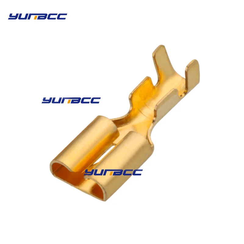 

25/50/100 Pcs 6.3 Flat Plate Barbed Plug Wonderful Connector DJ623-E6.3B Relay Terminal Battery Car Crimp Terminals
