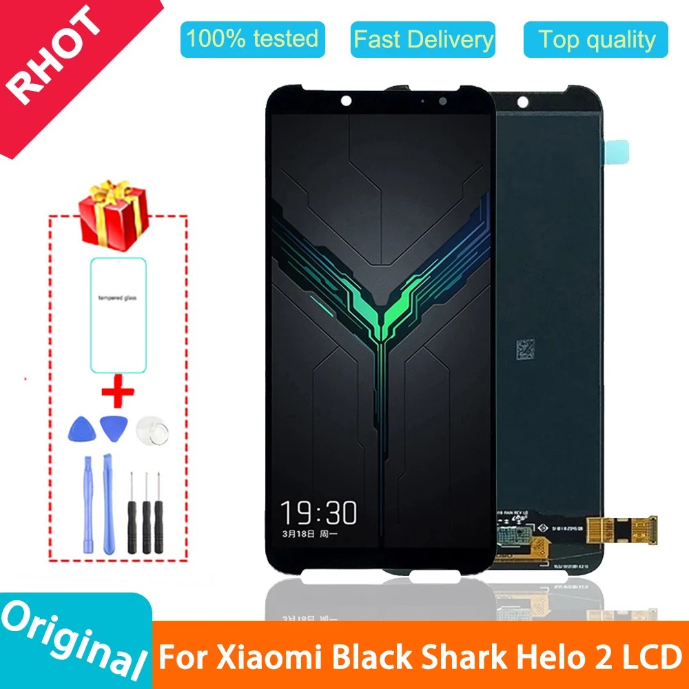 

Original 5.99" Display For Xiaomi Black shark Helo 2 LCD Screen Touch Digitizer Assembly For Black shark Helo 2 LCD Display