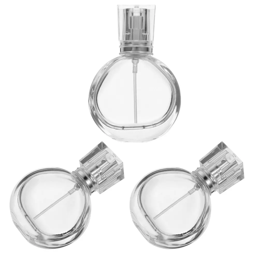 

3Pcs 25ml Refillable Crystal Glass Atomizer Empty Fine Mist Spray Perfume Bottle