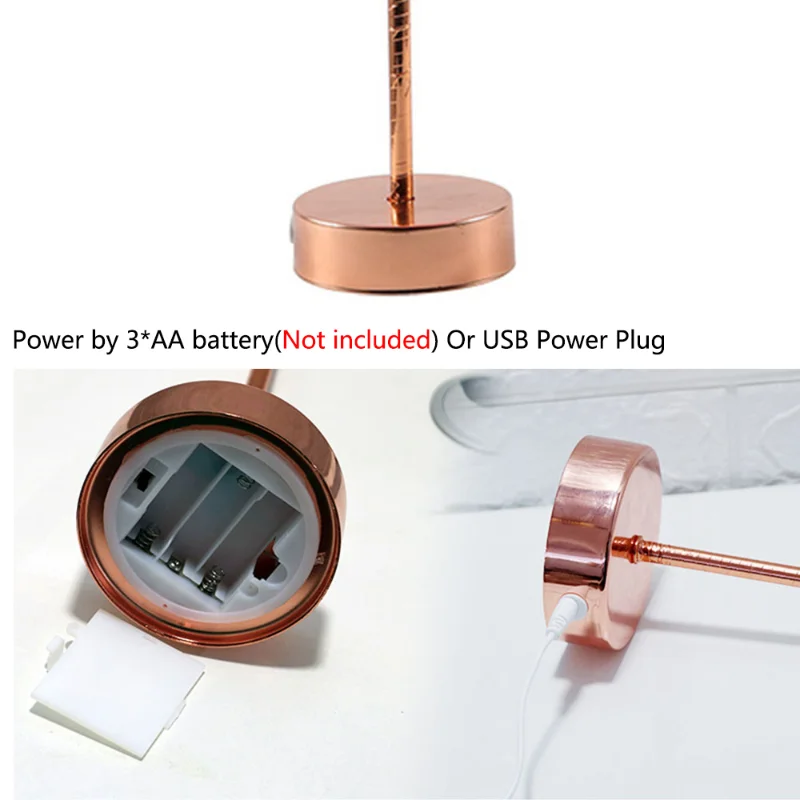 

Remote Control Feather Table Lamps For The Bedroom USB/AA BatteryPower Tree Feather Gift Nightstand Desk Decoration Bedside Lamp