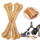 10 шт., жевательная игрушка для собак, из натуральной воловьей кожи