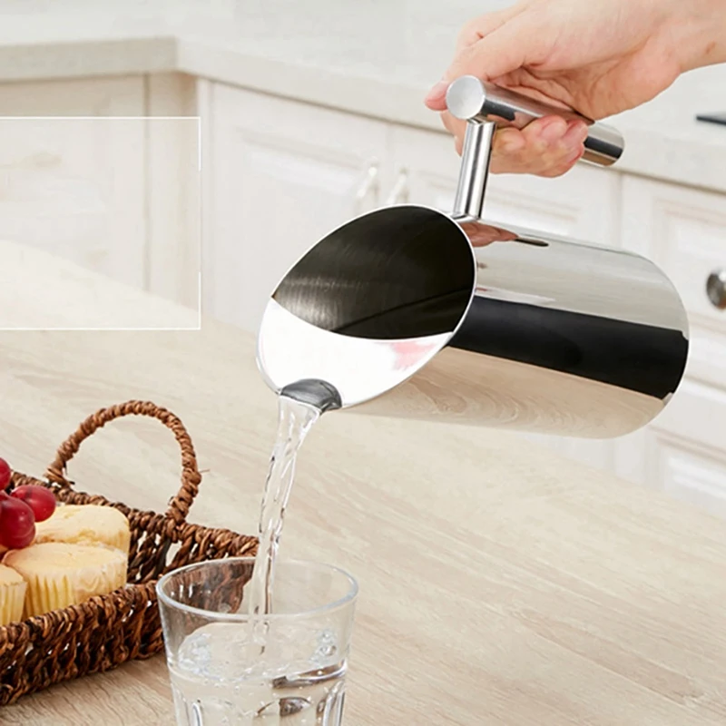 

3 Kettle Stainless Steel Cold Kettle Straight Curling Kettle with Home Simple English Alphabet Napkins
