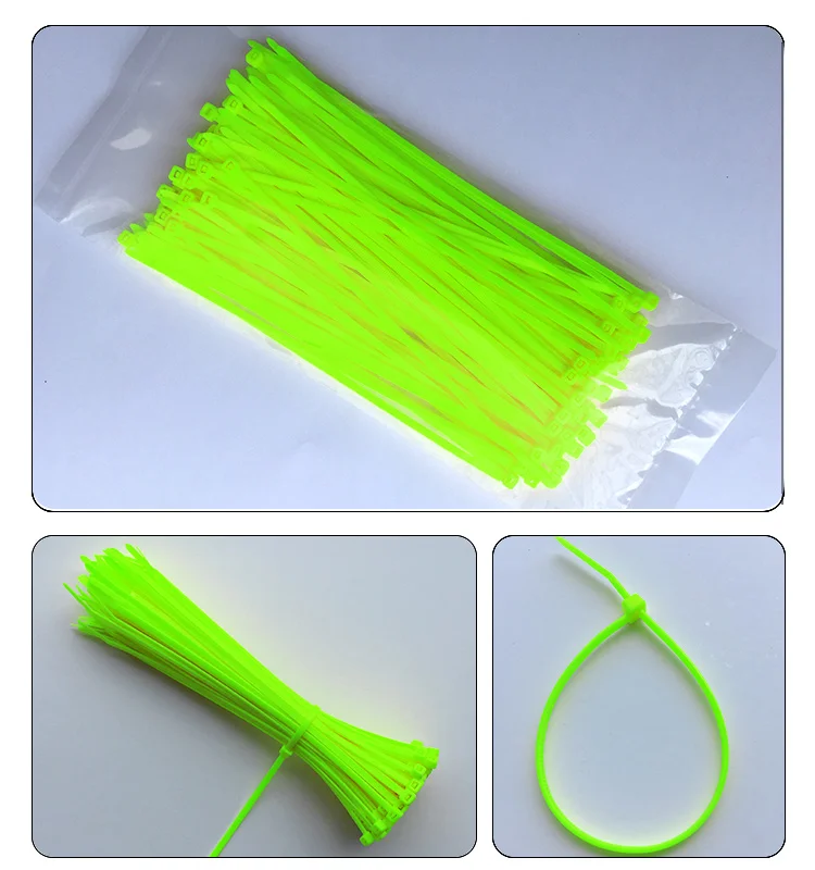 

Нейлоновые кабельные стяжки 100 шт., 3x100 мм, 11 цветов