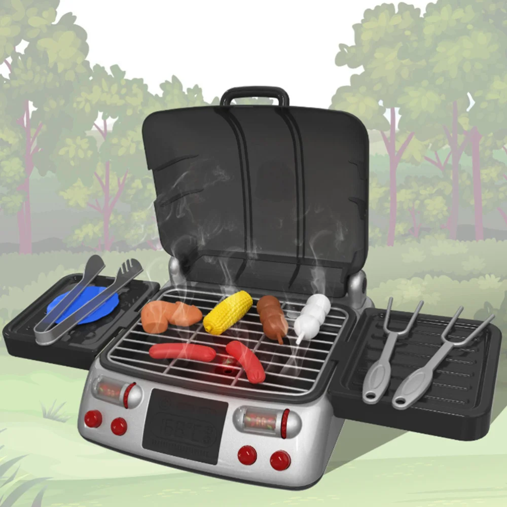 

1 Set Simulation Electric BBQ Grill Cooking Play Children Toys