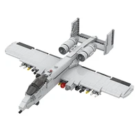 moc 12091 a 10 thunderbolt ii aircraft building blocks bricks fighter model assemble airplane plane toys for kids birthday gifts
