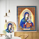 Хуакан частично с алмазной мозаикой икона Алмазная вышивка Иисуса особой формы Алмазная картина христианские Стразы