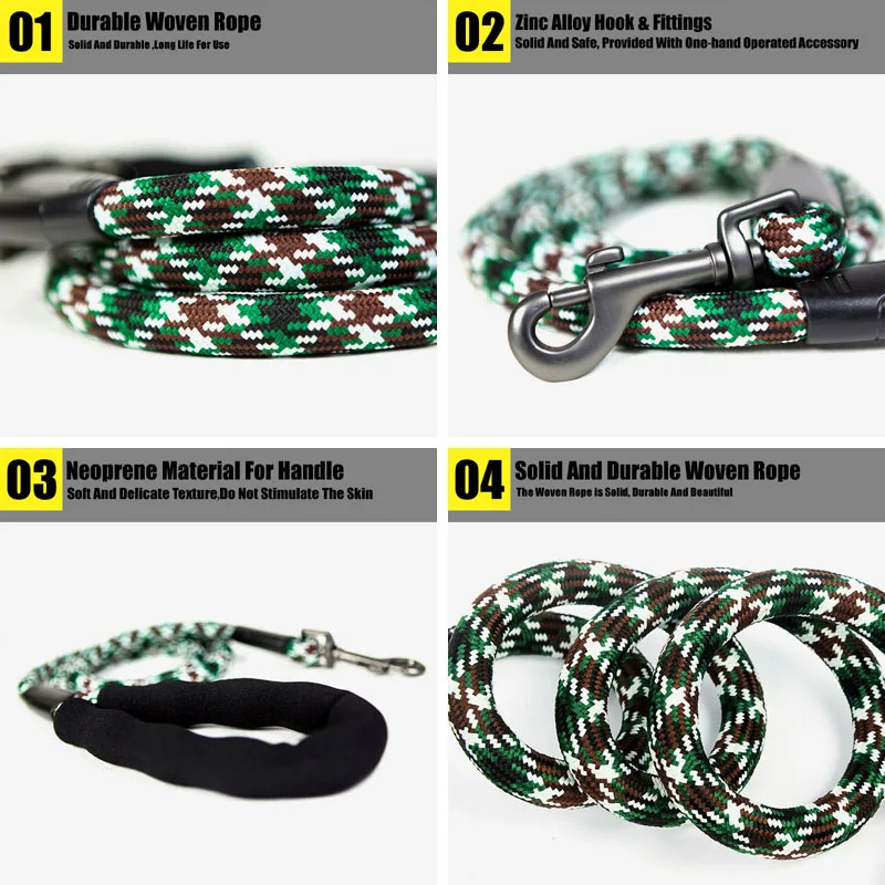 Собачий поводок TUFF собачий из нейлона для прогулок бегущих поводков