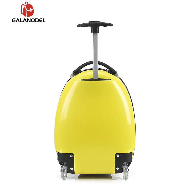 Новый Детский чемодан на колесиках с мультипликационным принтом для мальчиков